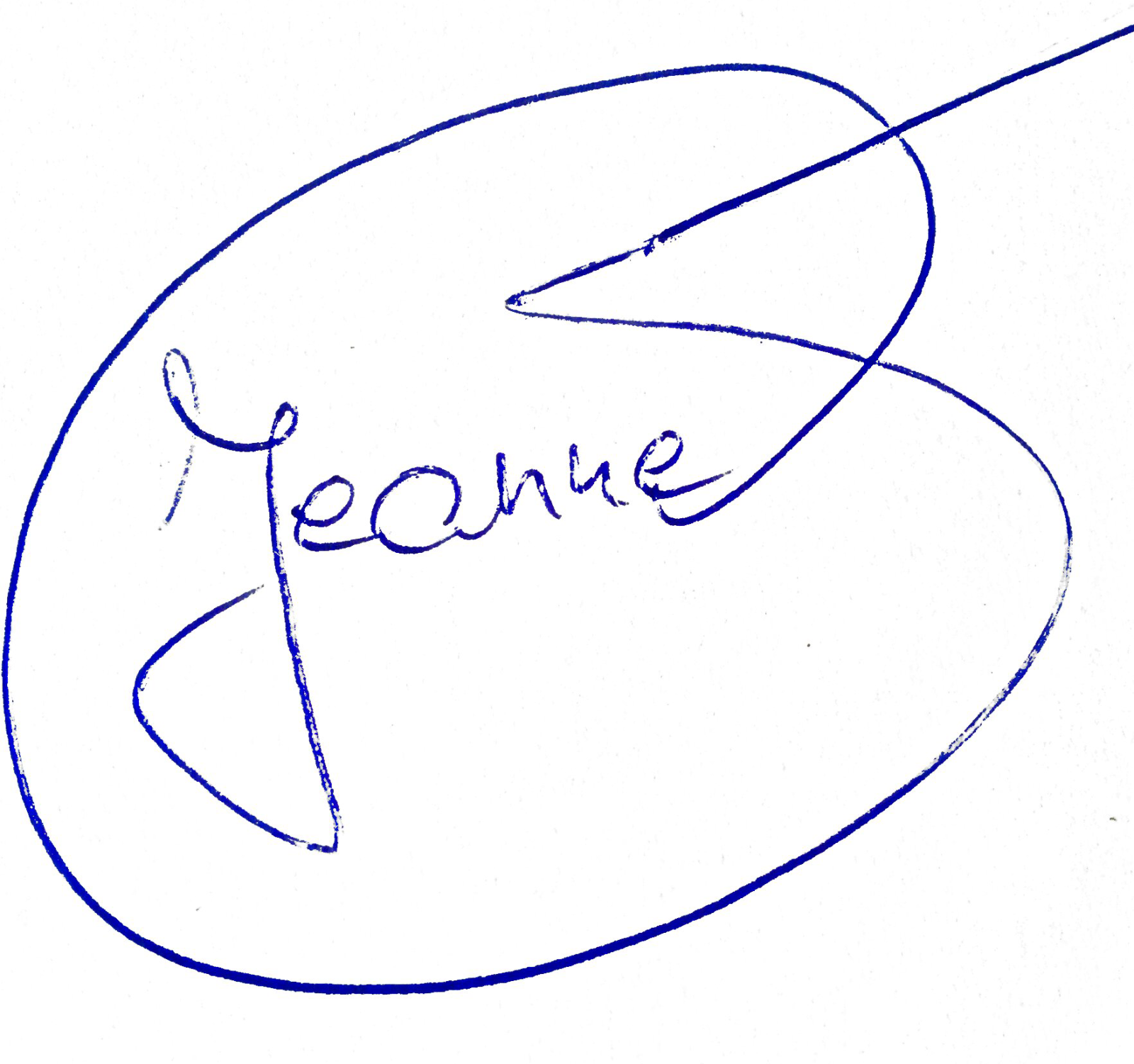 Handtekening van Jeanne Schellekens